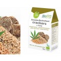Crackers Raw Sésamo, Sarraceno Germinados, lino y cañamo Biológicos 100gr. BIOTONA