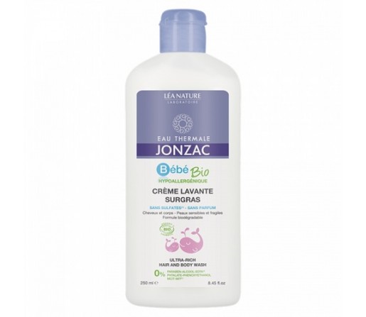 Crema Limpiadora Rehidratante Ecológica, curepo y cabello Bebe 250ml. JONZAC