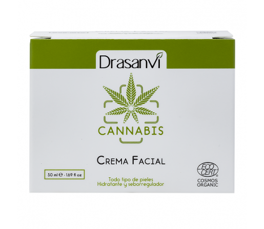Crema Facial CBD con Bakuchiol, pieles sensibles, SPF15, 50ml. DRASANVI
