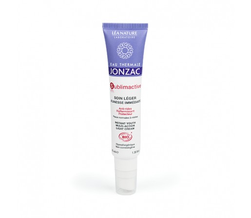 Crema Facial Ligera Juventud Inmediata, Sublimactive Biológica, Hipoalergenica 40ml. JONZAC