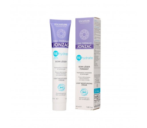 Crema Facial Ligera Rehidratante, Rehydrate Biológica, Pieles normales y mixtas 50ml. JONZAC