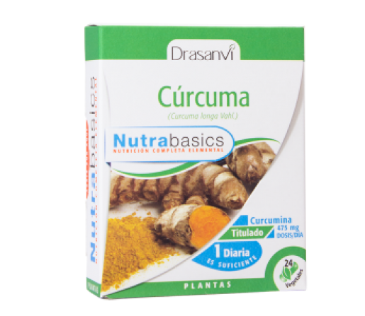 Cúrcuma Nutrabasics 24 cápsulas DRASANVI