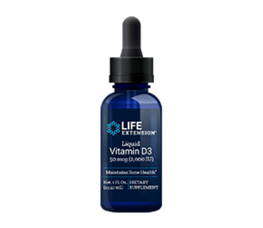Vitamina D3 líquida 2000 UI. Colecalciferól 850 dosis 29,57ml. LIFEEXTENSION