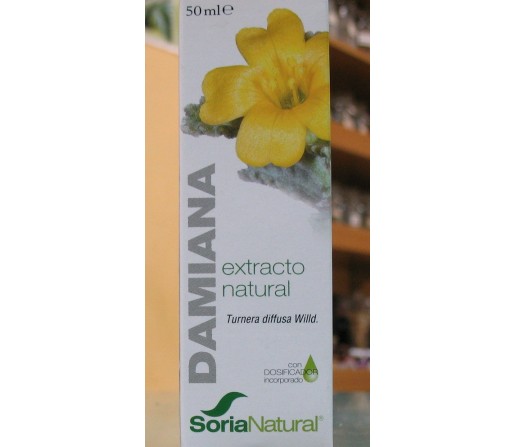 Damiana Extracto Natural (Turnera diffusa Wild) 50ml. SORIA NATURAL