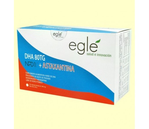 NPD1 DHA 80TG con Astaxantina 120 cápsulas blandas EGLÉ.