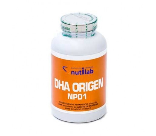 DHA Origen NPD1 1000 libre de ácido fitánico 120 perlas NUTILAB