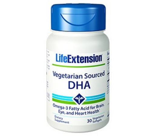 DHA Vegetariano 200mg. del alga Schizochytrium sp. 30 perlas LIFEEXTENSION