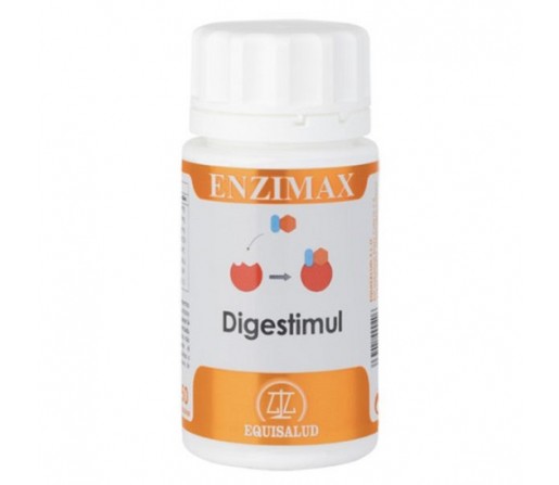 Enzimax Digestimul, Enzimas digestivos con Betaina y Genciana 50 cápsulas EQUISALUD