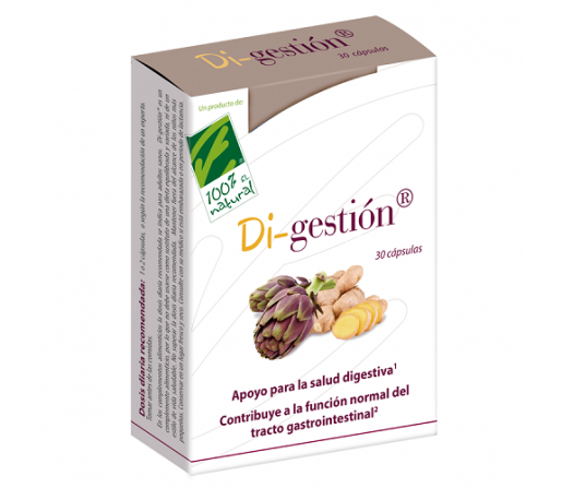 Di-Gestion, Salud digestiva, Alcachofera, Jengibre... 30 cápsulas 100%NATURAL