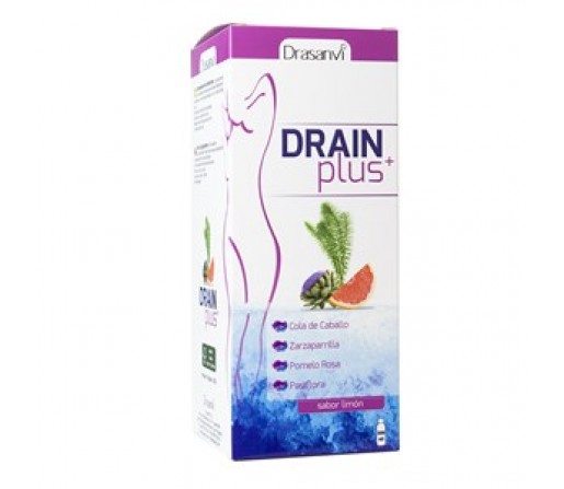 Drain Plus, Cola de caballo, Zarzaparrilla, Pasiflora, Pomelo rosa... 500ml. DRASANVI