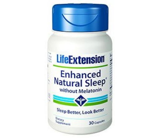 Enhanced Natural Sleep Favorece la conciliación del sueño y reduce el estrés 30 cápsulas LIFEEXTENSION