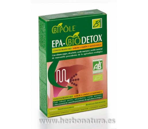 Epa-Biodetox Bipole depurativo rábano negro, alcachofa, cardo... 20 ampollas INTERSA
