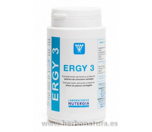 Ergy 3 Omega 3 EPA DHA Pescados Salvajes 60 Perlas NUTERGIA