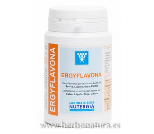 Ergyflavona Soja, Zinc, Calcio, Salvia, Lúpulo... Menopausia 60 cápsulas NUTERGIA