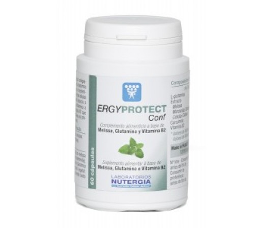 Ergyprotect Conf, Melisa, Glutamina, Vitamina B2, 60 cápsulas NUTERGIA