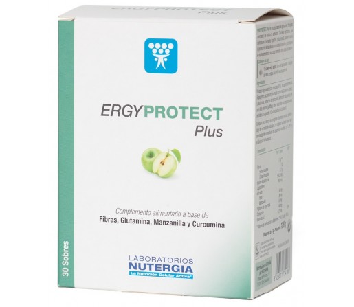 Ergyprotect Plus, Fibras, Glutamia, Manzanilla, Curcumina.., 30 sobres NUTERGIA