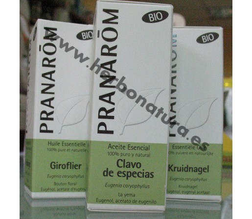 Aceite Esencial Clavo de Especias Ecológico (Eugenia caryophyllus) 10ml. PRANAROM