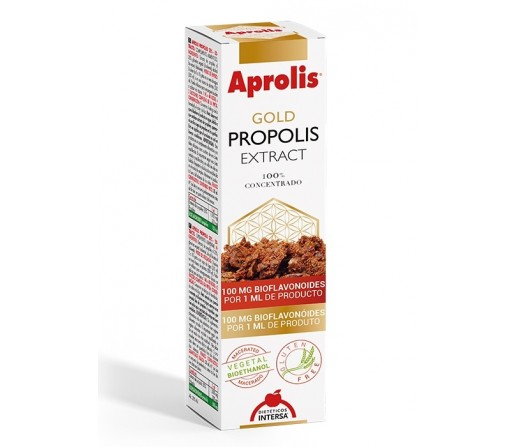 Extracto Gold Propolis Propóleo Aprolis Gotas concentrado al 20%. 30ml. INTERSA