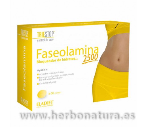 Faseolamina 2500 Triestop Bloqueador de Hidratos de Carbono 60 comprimidos ELADIET