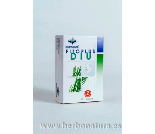 Fitoplus DIU Drenante, Grama, Ortiga, Cola Caballo, Abedul, Pimienta 30 cápsulas INTERNATURE