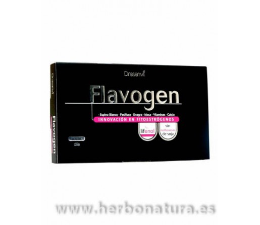 Flavogen Bifase Fitoestrógenos Sin isoflavonas 60 cápsulas DRASANVI