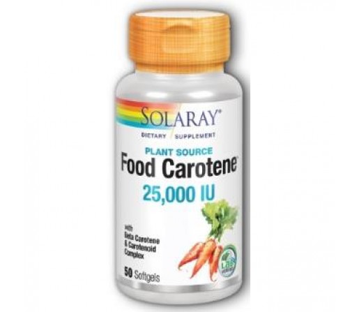 Food Carotene, Carotenos, Luteina, Zeaxantina... 50 perlas SOLARAY