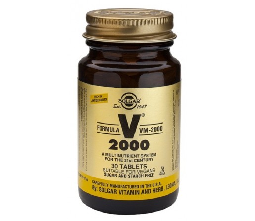 Fórmula VM 2000 Multinutriente con Aminoácidos en una base herbaria 60 comprimidos SOLGAR