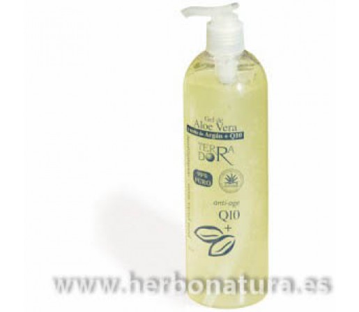 Gel de Aloe Vera y aceite Argán + Q10, 99% puro 500ml. Terra d'or DERBOS