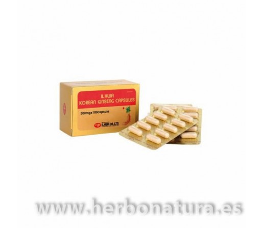 Ginseng IL HWA 500mg. de 6 años 100 cápsulas TONGIL