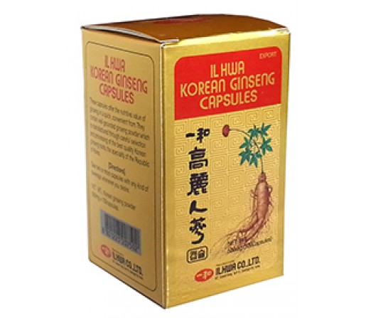 Ginseng IL HWA Puro 500mg. de 6 años Bote de 100 cápsulas TONGIL