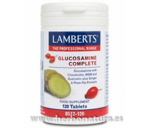 Glucosamine Complete, Glucosamina, Condroitina, MSM, Jengibre... 120 comprimidos LAMBERTS