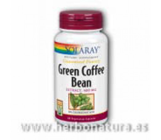 Green Coffee Bean, Café Verde 60 cápsulas SOLARAY