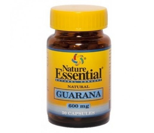 Guarana, Paullinia cupana 600mg. 50 cápsulas vegetales NATURE ESSENTIAL