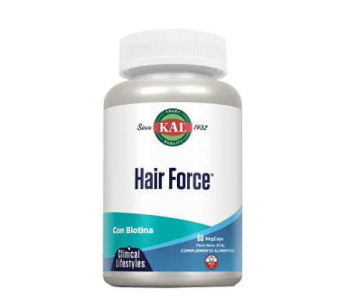 Hair Force caida del cabello 60 cápsulas Kal, SOLARAY