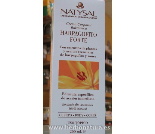Harpagofito Forte Crema Corporal balsámica 180ml. NATYSAL