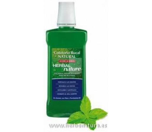 Colutorio Bucal Natural Acción 24 horas Herbal Nature 500ml. NATYSAL