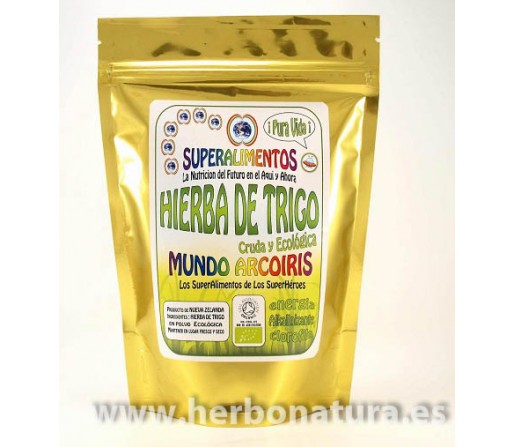 Hierba de Trigo Cruda y Ecológica de Nueva Zelanda 250gr. SUPERALIMENTOS