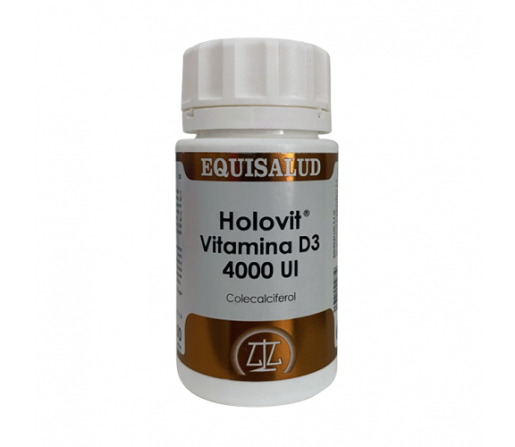 Vitamina D3, Colecalciferol 4000 UI 50 perlas EQUISALUD