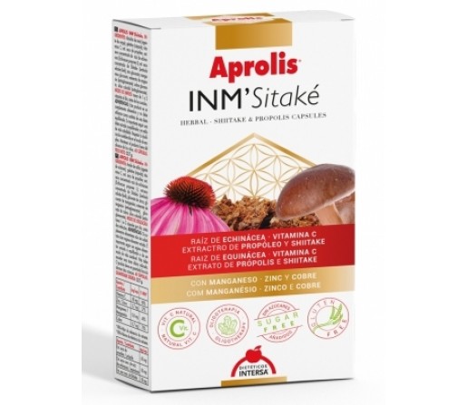 Inm-Sitaké Echinacea Propóleo Shiitake Zinc Defensas Naturales 60 cápsulas INTERSA