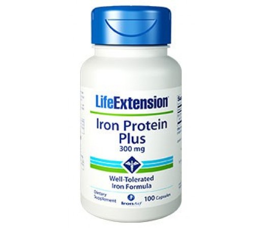 Iron Protein Plus Hierro Alta Absorción 100 cápsulas LIFEEXTENSION