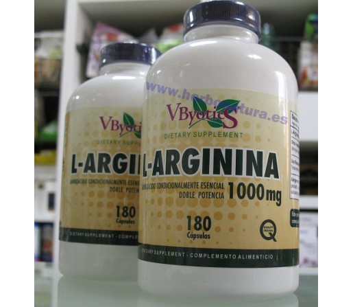 L-Arginina 1000 mg 180 Cápsulas VBYOTICS