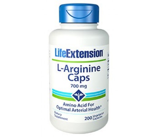 L-Arginina 700 mg 200 Cápsulas LIFEEXTENSION