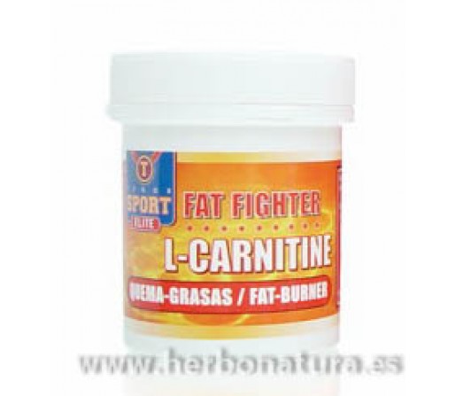 Fat Fighter L-Carnitine 500mg. de Carnitina Pura 100 cápsulas TEGOR SPORT