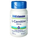 L-Carnitina 500mg. L-Carnitine Tartrate 30 cápsulas LIFEEXTENSION en Herbonatura.es