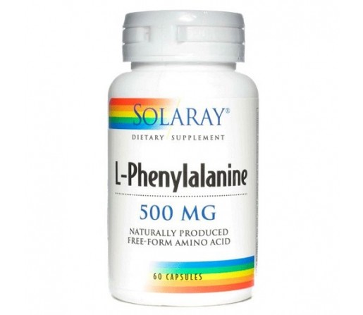 L- Phenylalanine, Fenilalanina 60 Cápsulas vegetales SOLARAY