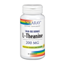 L-Theanine, Teanina 200mg. Sabor natural de limón, 30 comprimidos masticables SOLARAY en Herbonatura.es