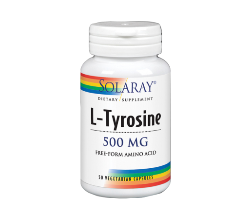 L-Tirosina, Tyrosine 50 Cápsulas vegetales SOLARAY