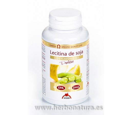 Lecitina de Soja con Bioflavonoides EPA y DHA 90 perlas INTERSA