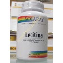 Lecitina de Soja sin aceite con 95% de Fosfátidos de Soja 100 cápsulas SOLARAY en Herbonatura.es