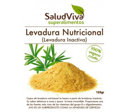 Levadura Nutricional Inactiva Seca en Copos 125gr. SALUD VIVA